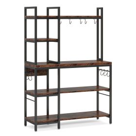 Kitchen Baker's Rack, 5-Tier Utility Storage Shelf with Hutch