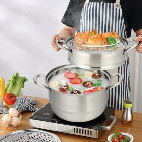 3 Tier Stainless Steel Cookware Pot Saucepot Steamer