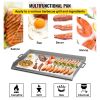 VEVOR Stainless Steel Griddle,32" X 17" Universal Flat Top Rectangular Plate , BBQ Charcoal/Gas Grill with 2 Handles and Grease Groove with Hole