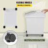 VEVOR Ingredient Bin, 6.6 Gallons Capacity Ingredient Storage Bin, 3 Pcs/Set, PP Material Flour Bins On Wheels