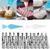 Cake Decorating Supplies Kit, 206 PCS Baking Set for Beginners With Cake Turntable Stand Rotating Turntable,Russian Piping Tips Set