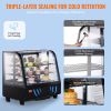 VEVOR Refrigerated Display Case, 3.5 Cu.Ft./100L, 2-Tier, Countertop Pastry Display Case Commercial Display Refrigerator with LED Lighting