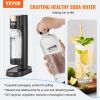 VEVOR Sparkling Water Maker, Soda Maker Machine for Home Carbonating, Seltzer Water Starter Kit with 2 BPA-free 1L PET Bottles, CO2 Cylinder