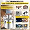 VEVOR Alcohol Still, 50L Distillery Kit w/Condenser & Pump, 13.2Gal Alcohol Still w/Copper Tube, Whiskey Distilling Kit w/Build-in Thermometer