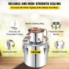 VEVOR Alcohol Still, 50L Distillery Kit w/Condenser & Pump, 13.2Gal Alcohol Still w/Copper Tube, Whiskey Distilling Kit w/Build-in Thermometer