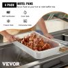 VEVOR 4 Pack Steam Table Pans 20.9 x 12.8 x 3.9 Inch Deep Steam Table Pan Full Size 13L Deep Food Container Stainless Steel Oven Tray Hotel Pans Anti-