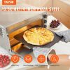 VEVOR Pizza Steel, 13.5" x 10" x 1/4" Pizza Steel Plate for Oven, Pre-Seasoned Carbon Steel Pizza Baking Stone with 20X Higher Conductivity