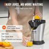 VEVOR Electric Citrus Juicer, Orange Juice Squeezer With One Juicing Cone, 100W Stainless Steel Filter Orange Juice Maker, Easy To Clean For Oranges