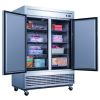 Dukers Commercial Double Door Bottom Mounted Upright Reach-in Freezer in Stainless Steel 40.74cu.ft.