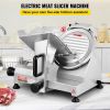 VEVOR Commercial Meat Slicer, 200W Electric Deli Food Slicer, 350-400RPM Meat Slicer with 8" Carbon Steel Blade