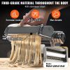 VEVOR Electric Pasta Maker Machine, 9 Adjustable Thickness Settings Noodles Maker, Stainless Steel Noodle Rollers and Cutter