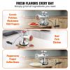 VEVOR Manual Meat Grinder, 304 Stainless Steel Hand Meat Grinder with Suction Cup + Steel Table Clamp, Meat Mincer Sausage Maker & 2 Cutting Plates