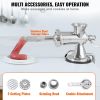 VEVOR Manual Meat Grinder, 304 Stainless Steel Hand Meat Grinder with Suction Cup + Steel Table Clamp, Meat Mincer Sausage Maker & 2 Cutting Plates