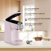 CHULUX Upgrade Single Serve Coffee Maker for K CUP, Pink Mini Single Cup Coffee Brewer, 3 in 1 Coffee Machine for K Cups Pod Capsule Ground Coffee Tea