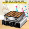 VEVOR Mini Dutch Pancake Maker, Heart-Shaped Dutch Pancake Machine, 25PCs Pancake Maker Electric Commercial, 850W Mini Pancake Maker