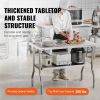 VEVOR Commercial Worktable Workstation 48 x 24 Inch Folding Commercial Prep Table, Heavy-duty Stainless Steel Folding Table with 772 lbs Load