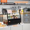 VEVOR Refrigerated Display Case, 3.5 Cu.Ft./100L, 2-Tier, Countertop Pastry Display Case Commercial Display Refrigerator with LED Lighting